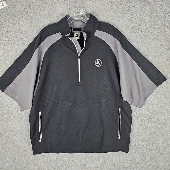 FootJoy Other - FootJoy Windbreaker Jacket Mens Large Performance Short Sleeve 1/4 Zip Pullover